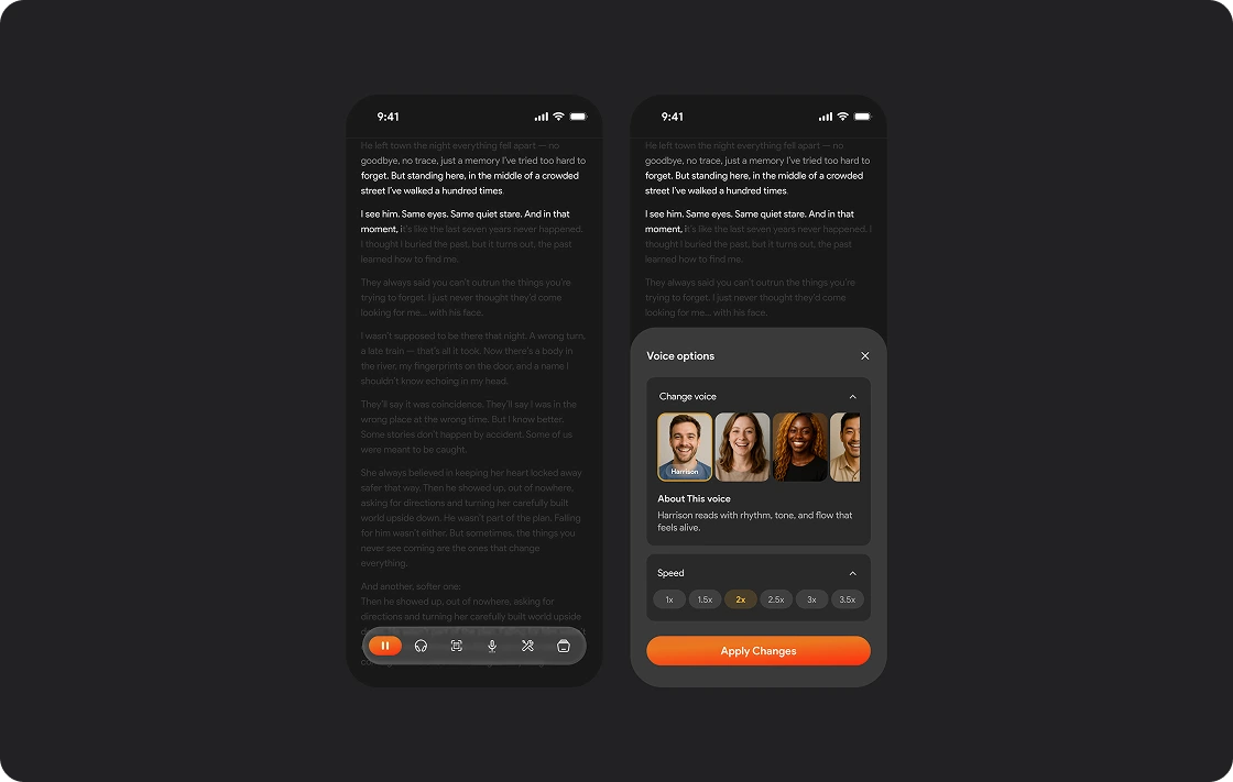 Voice Reading Translation Book App preview