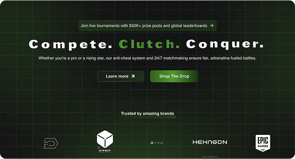 LoopDrop Gaming Landing Page preview